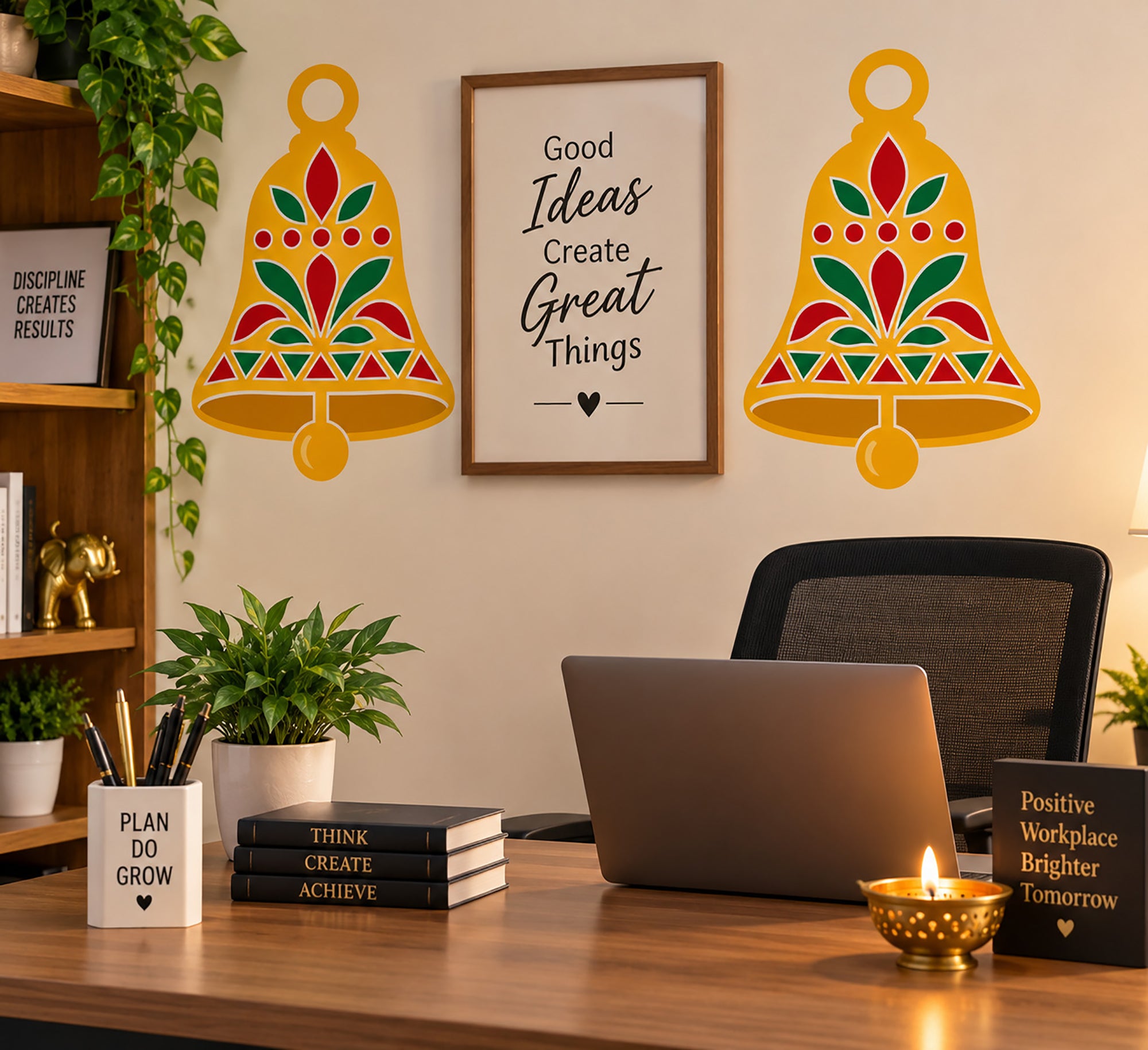 reusable bell painting stencil for diy craft projects