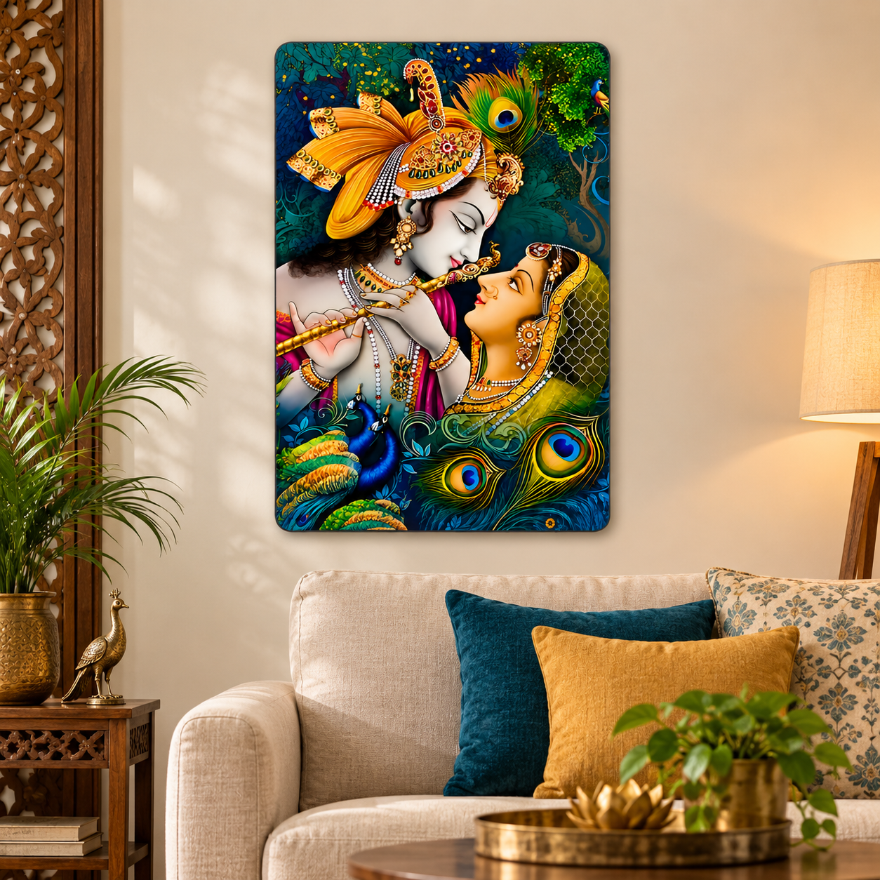Radha Krishna decor for Janmashtami