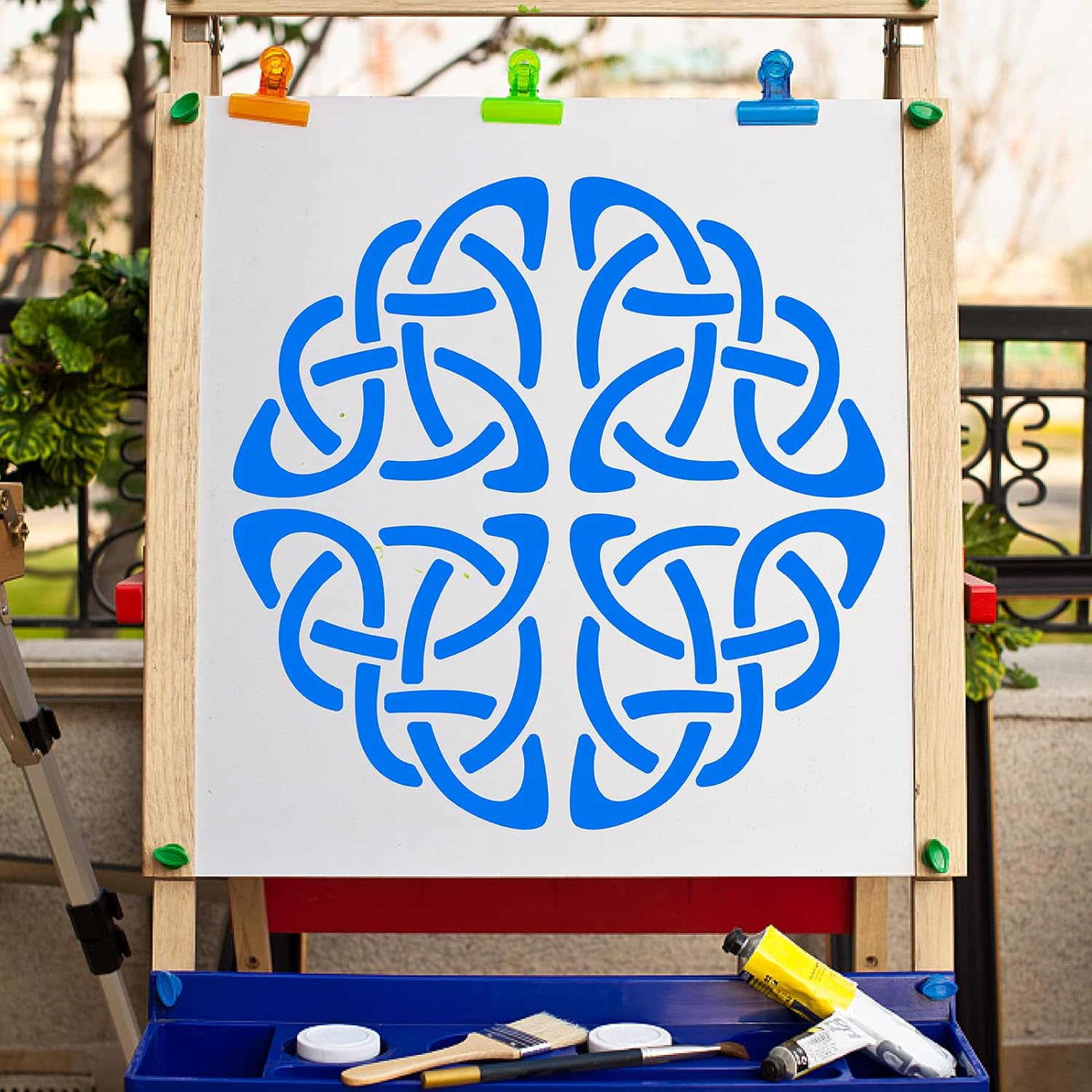 stencil for wall and fabric painting