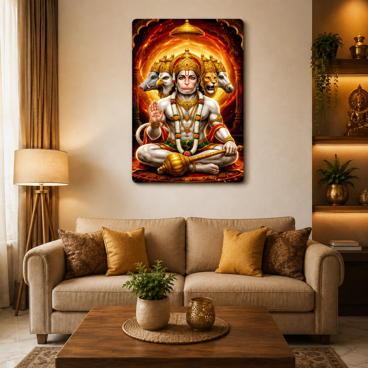 religious wall hanging for puja room