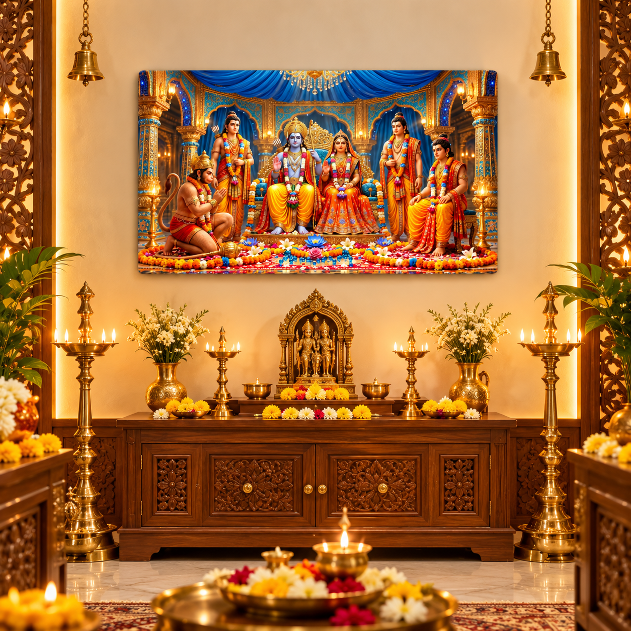 Shri Ram Darbar divine wall decor