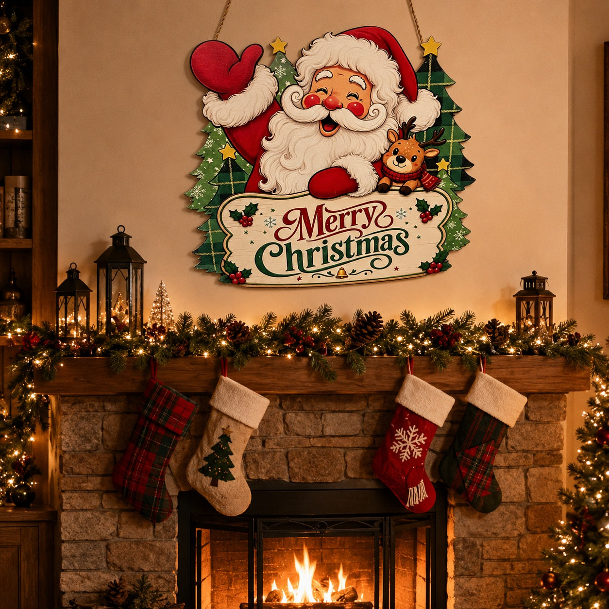 Christmas door hanging decoration