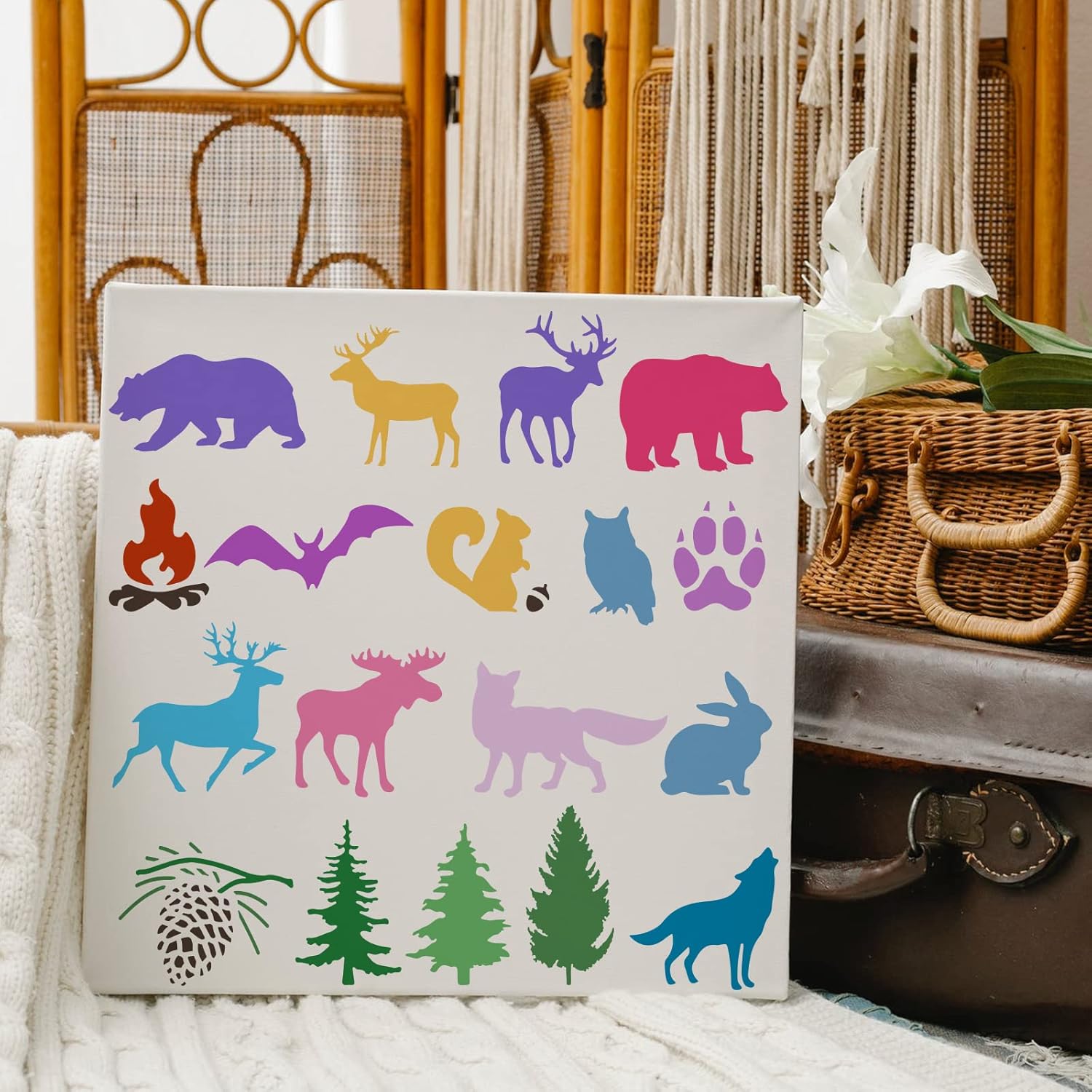 wood painting stencil
