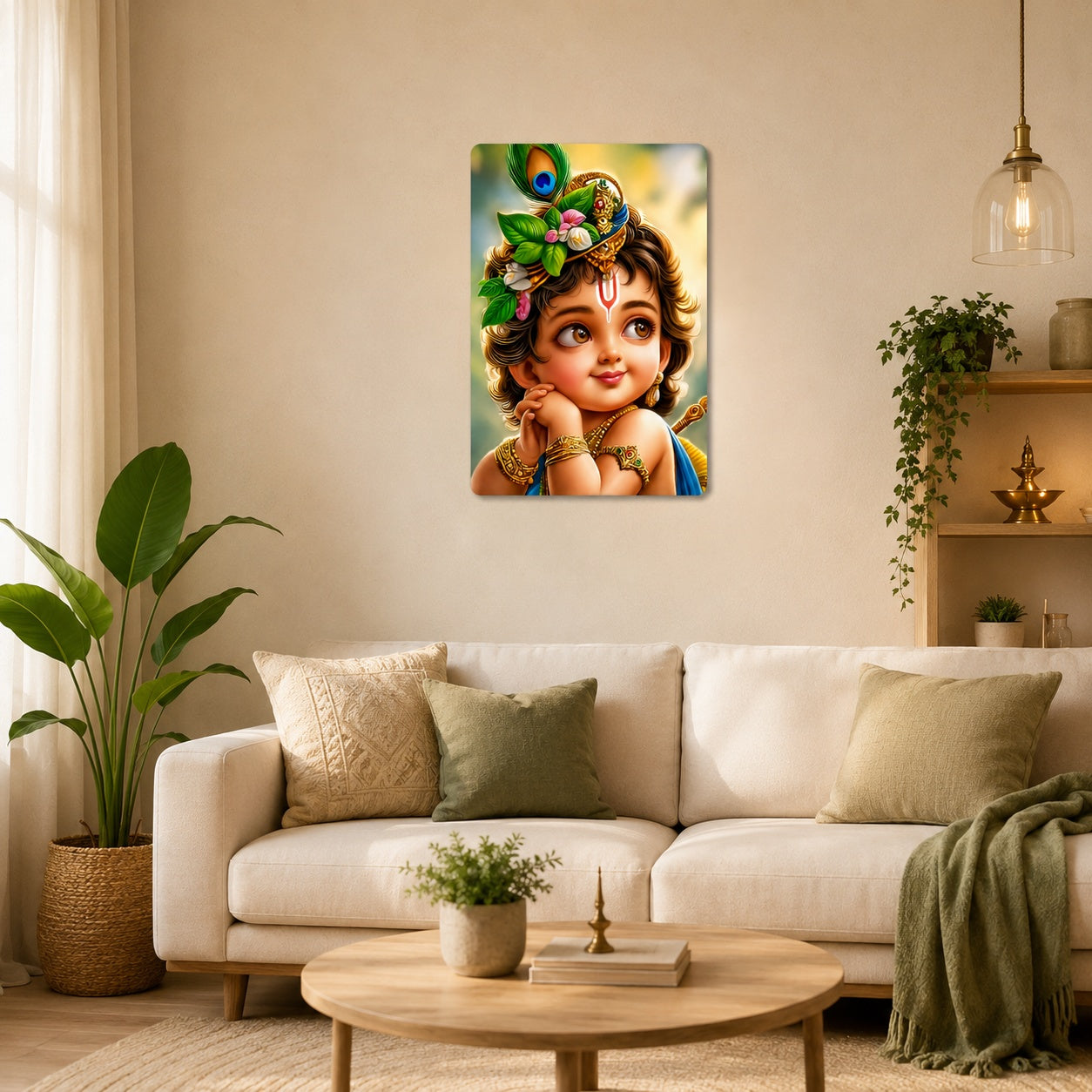 Little Krishna wall decor for home