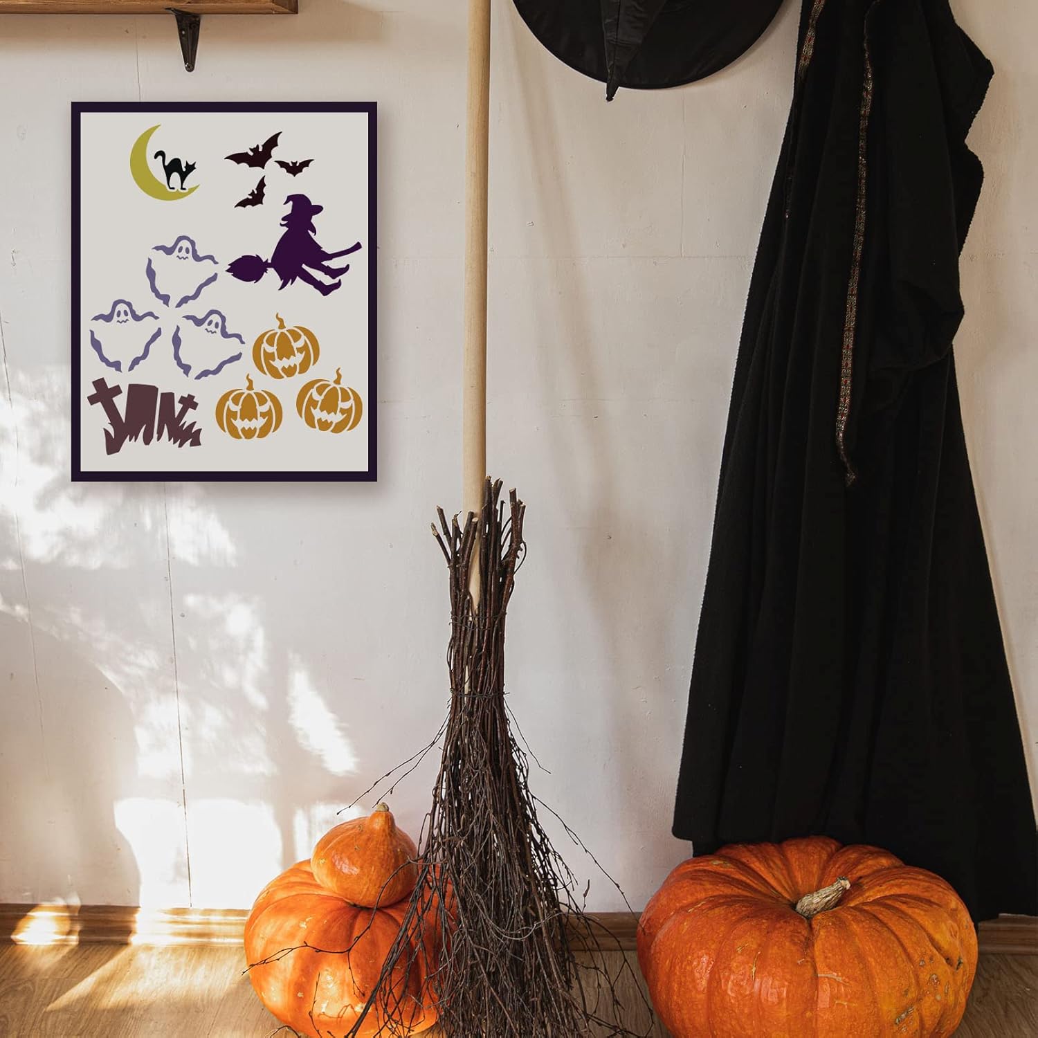 spray paint halloween stencil a4