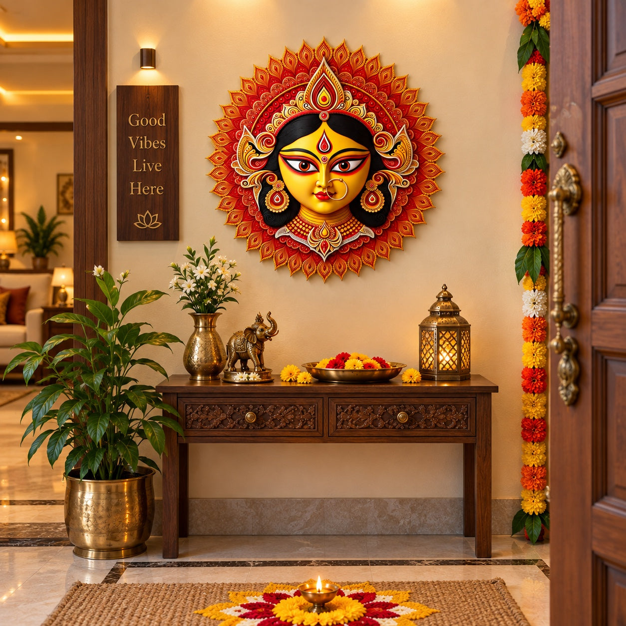 durga maa wall art for home