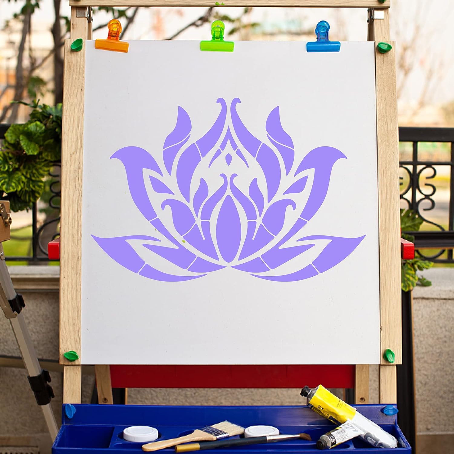 stencil for wall and fabric painting