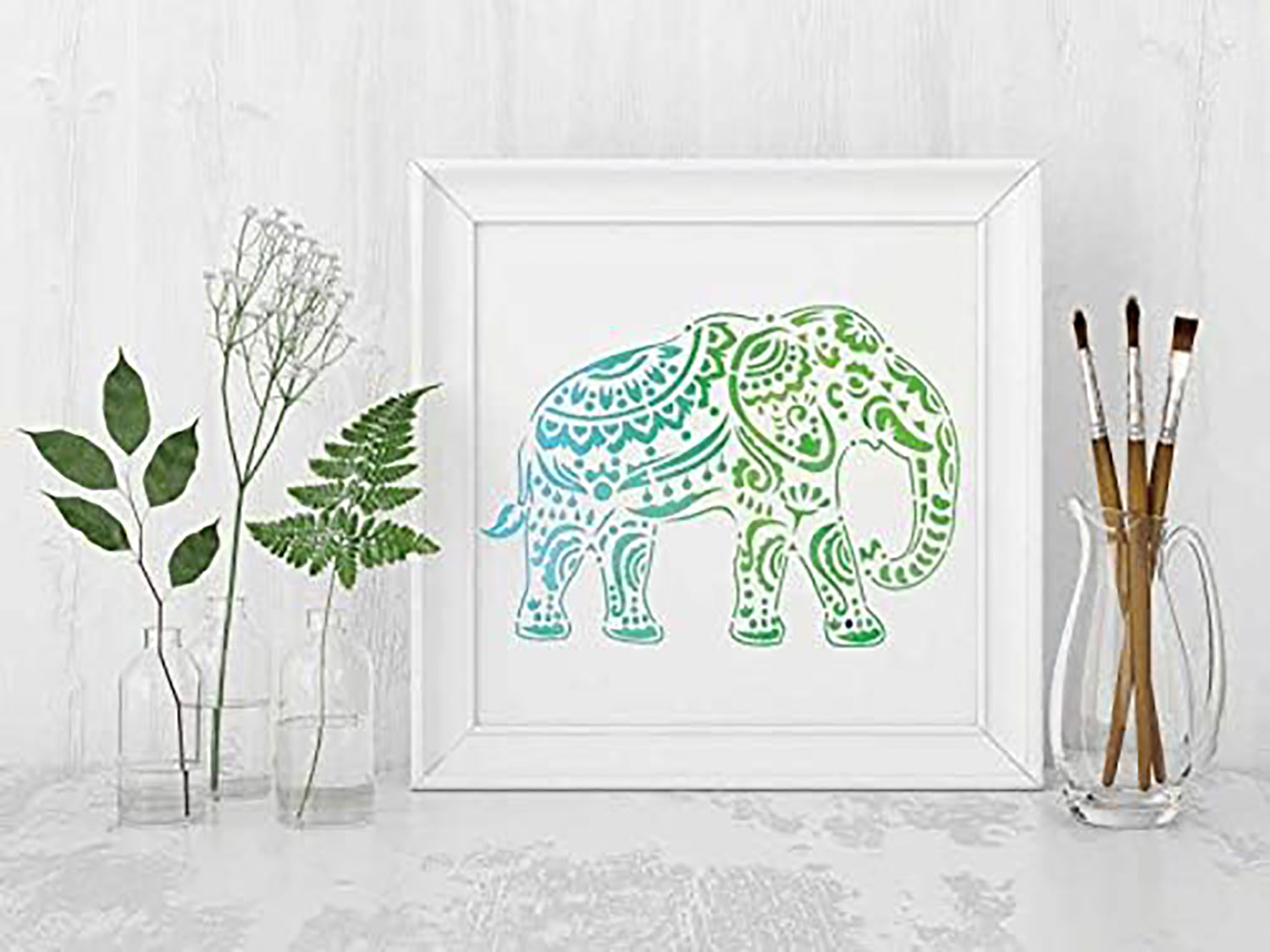 wildlife stencil art