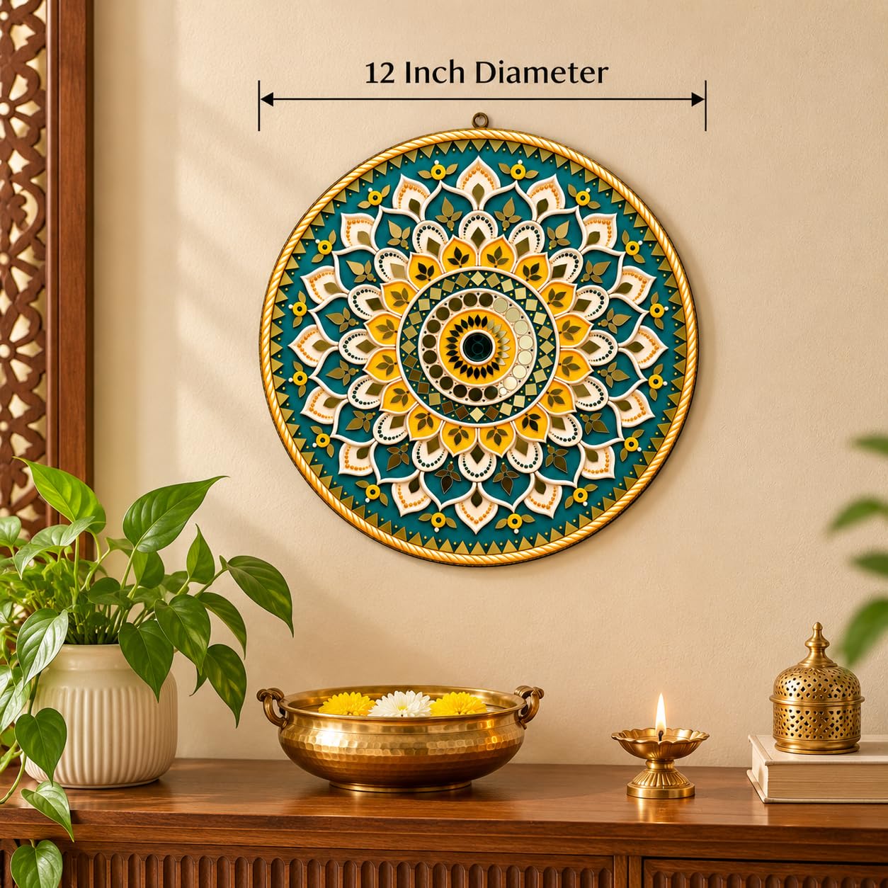 Colorful Round Wall Art for Home Interior Decoration