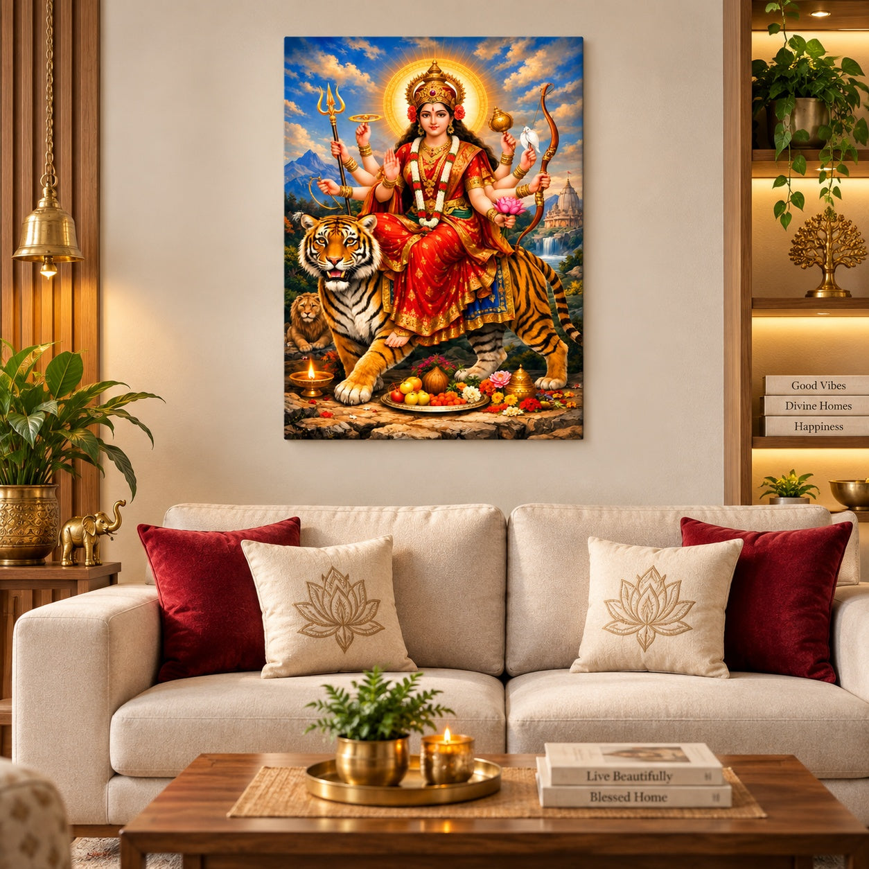 Durga Puja wall art decoration