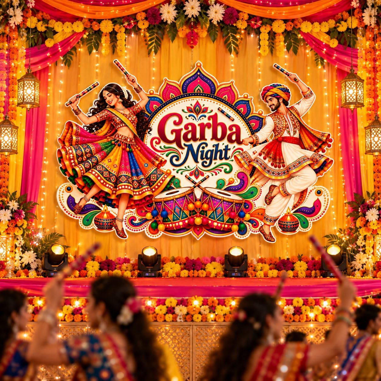 Navratri wall hanging ready to hang