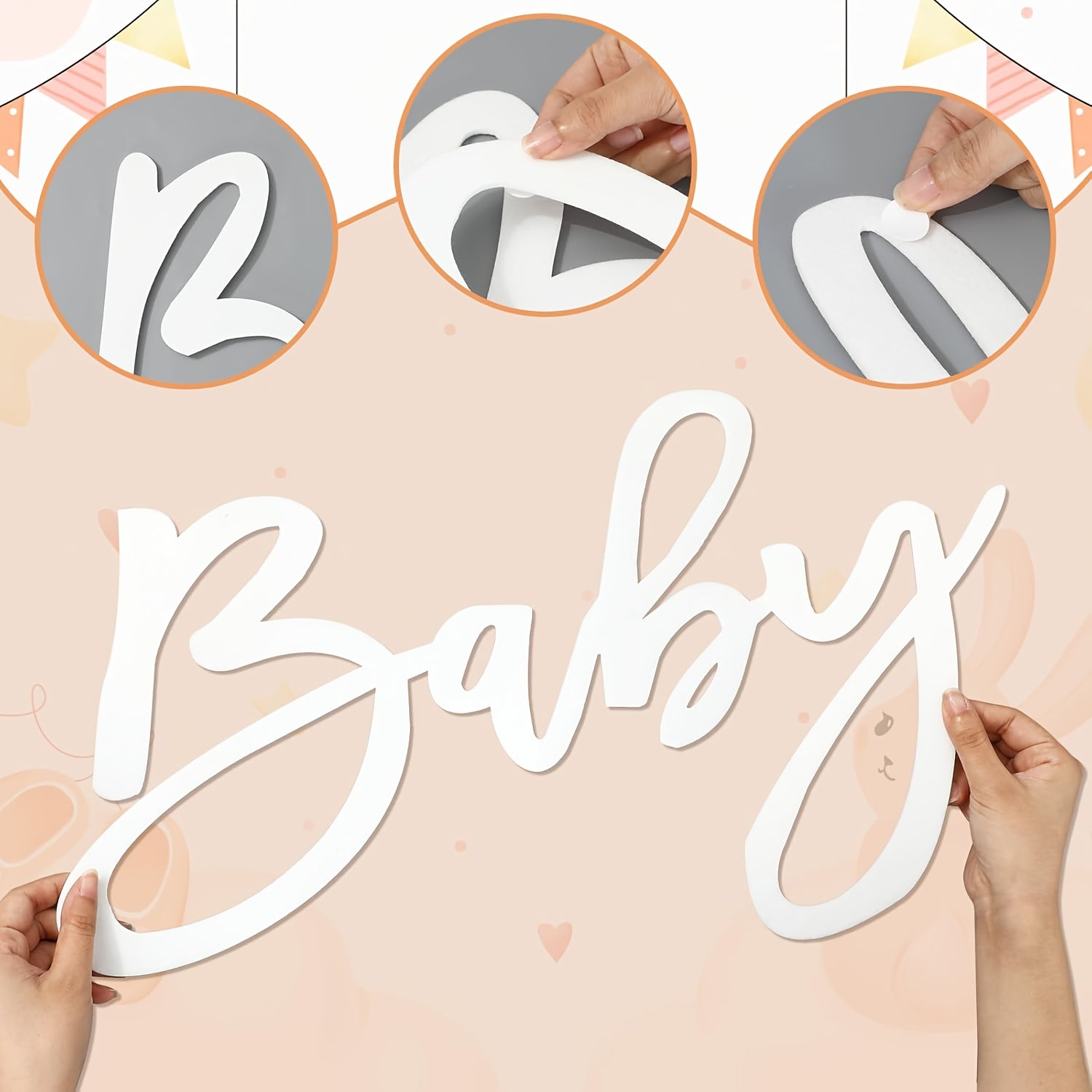 baby shower photo booth decor