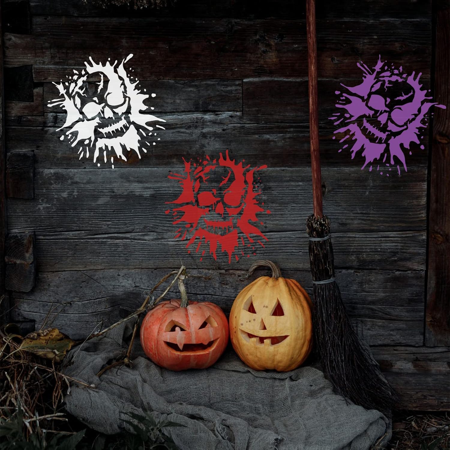 skull stencil for wood painting diy