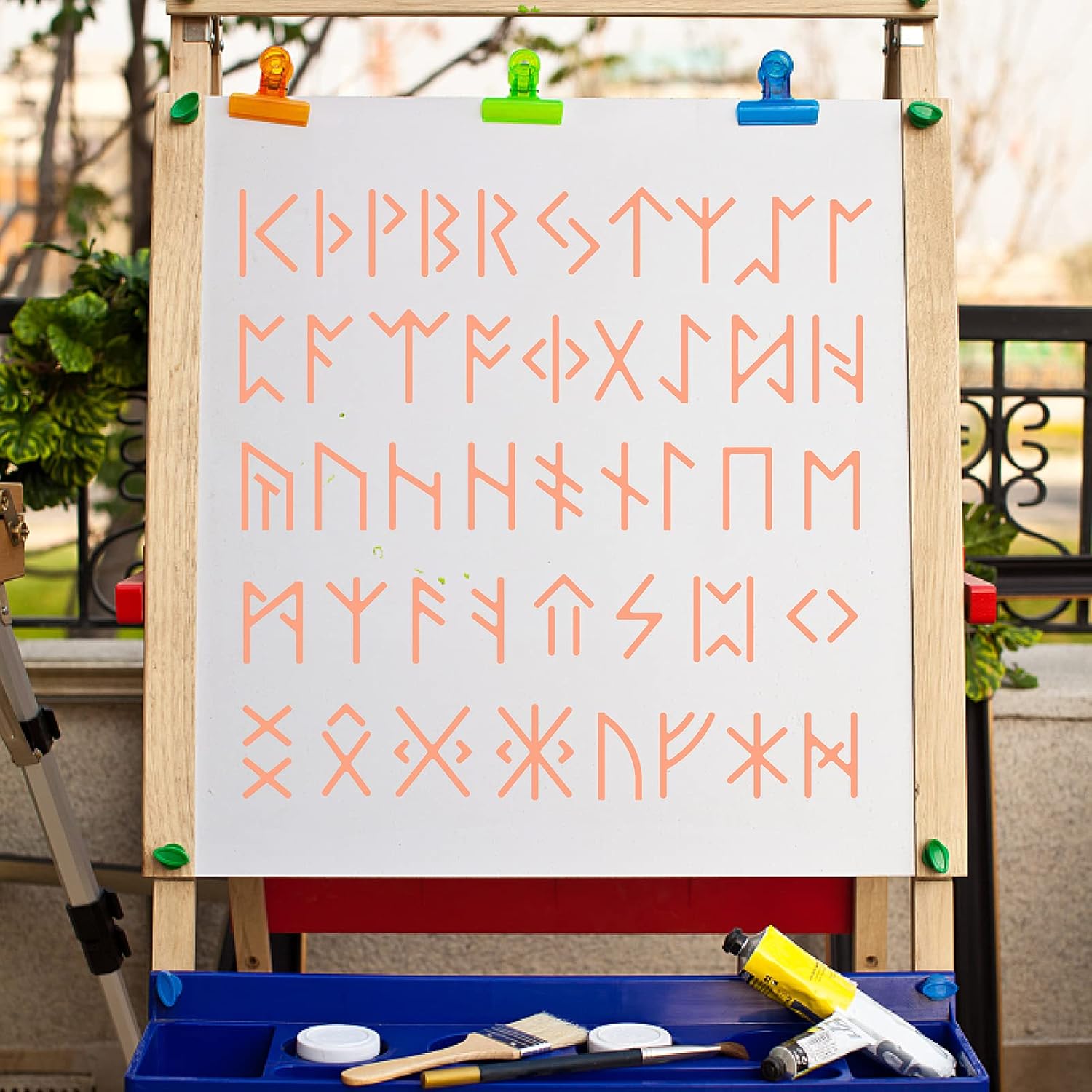 12x12 inch symbol craft stencil