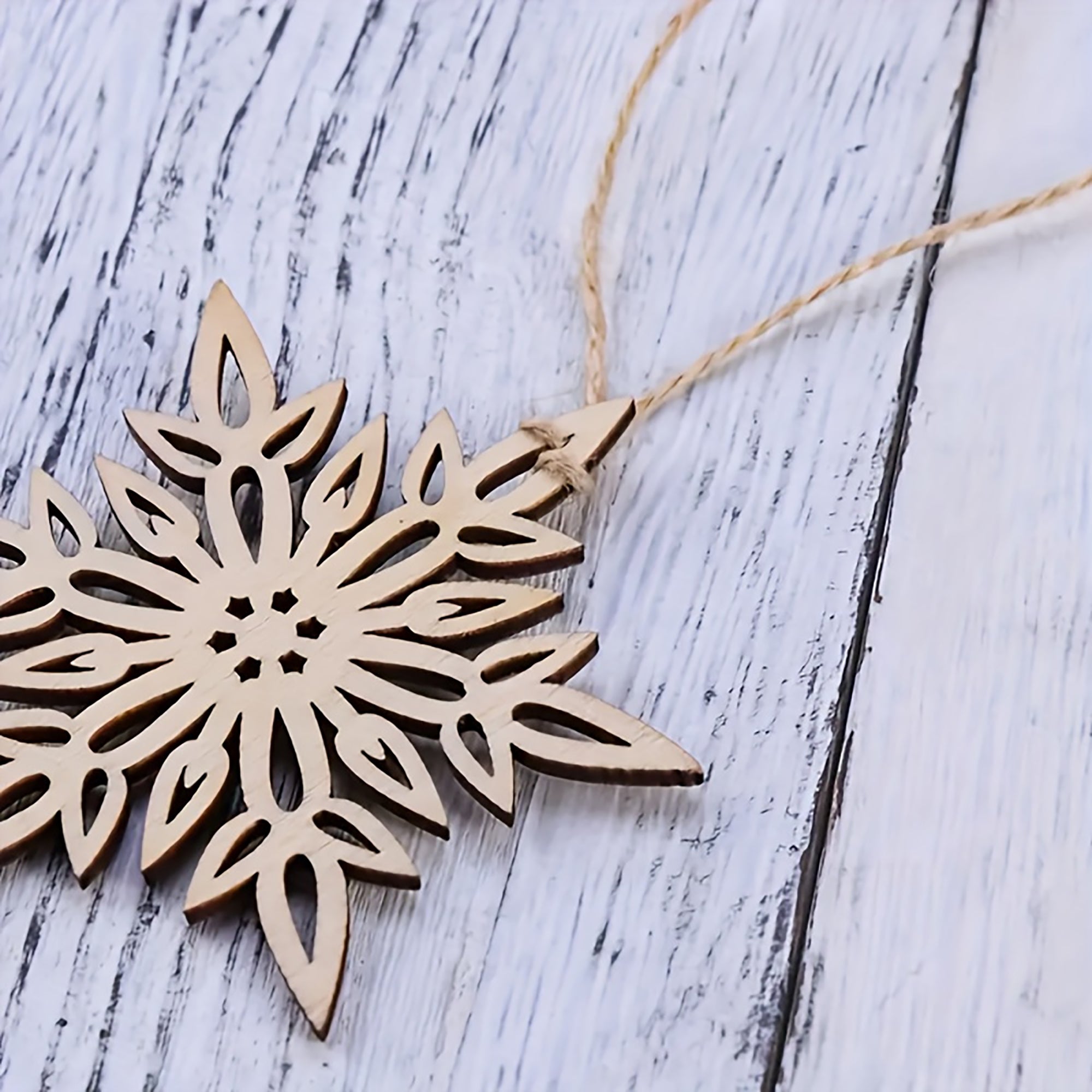 wooden christmas ornaments for diy painting
