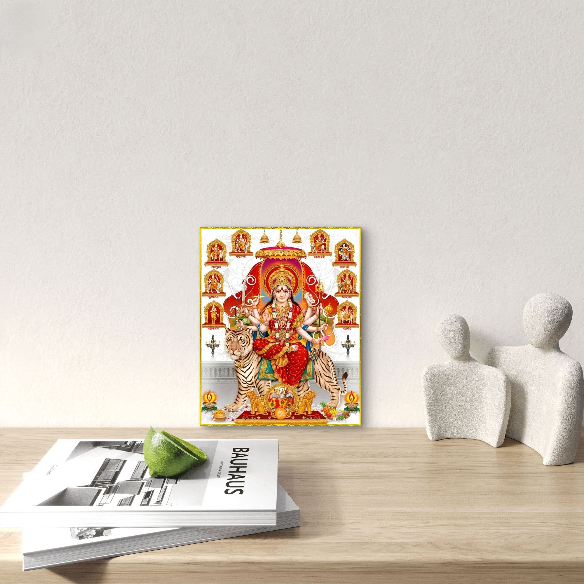 Glossy metal print religious wall decor