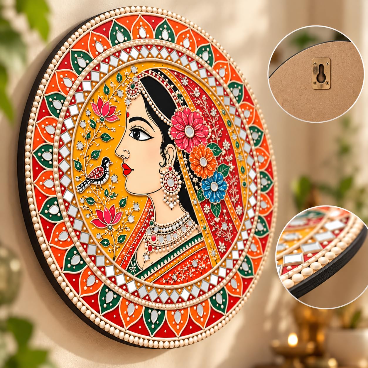 Rajasthani folk art wall decor