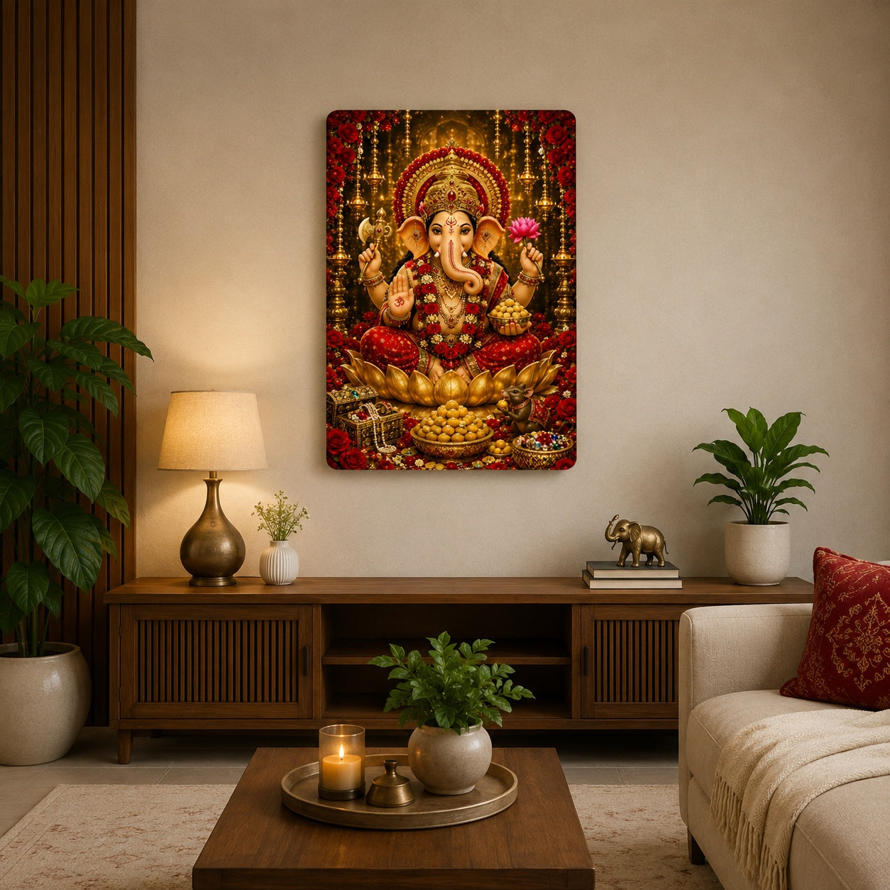 Ganesh Ji MDF wall painting