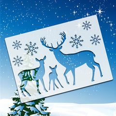 Snowflake stencil for wood