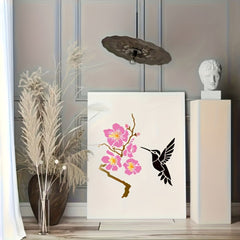 Nature-themed stencils for home décor and art projects