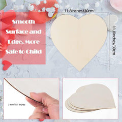 Heart-shaped cutout with smooth surface, edge, and measurements on a light gray background.