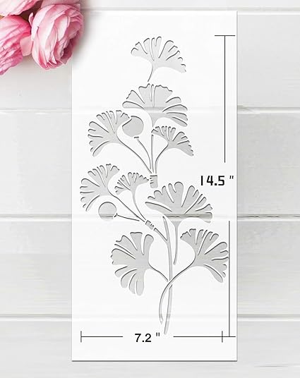 reusable plant stencil for furniture
