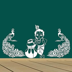 krishna wall stencil for painting