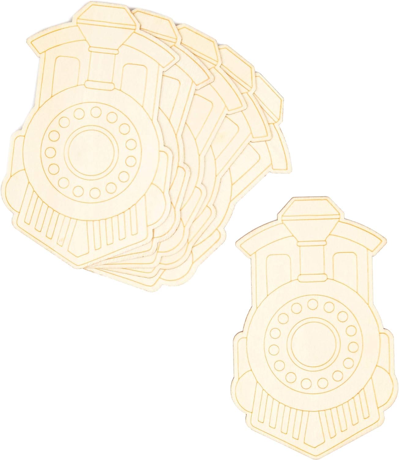 Two beige mechanical design elements on a white background