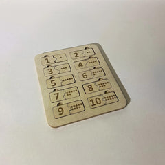 Cliths Wooden Number Puzzle Montessori Math Learning Board Educational Number Recognition Toy for Kids Counting Game