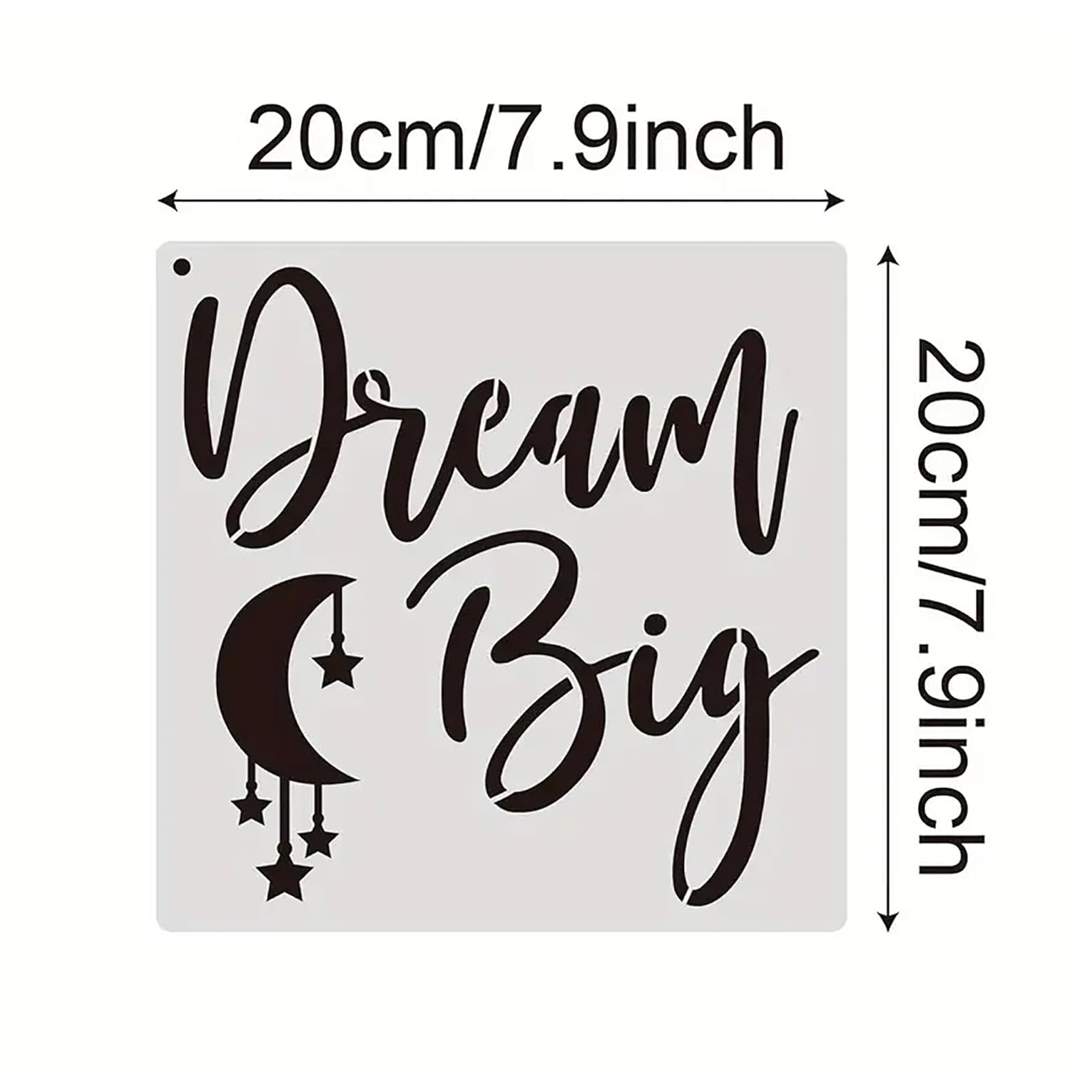 Motivational word stencil templates