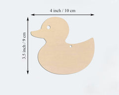 diy wooden duck hanging tags for home decoration