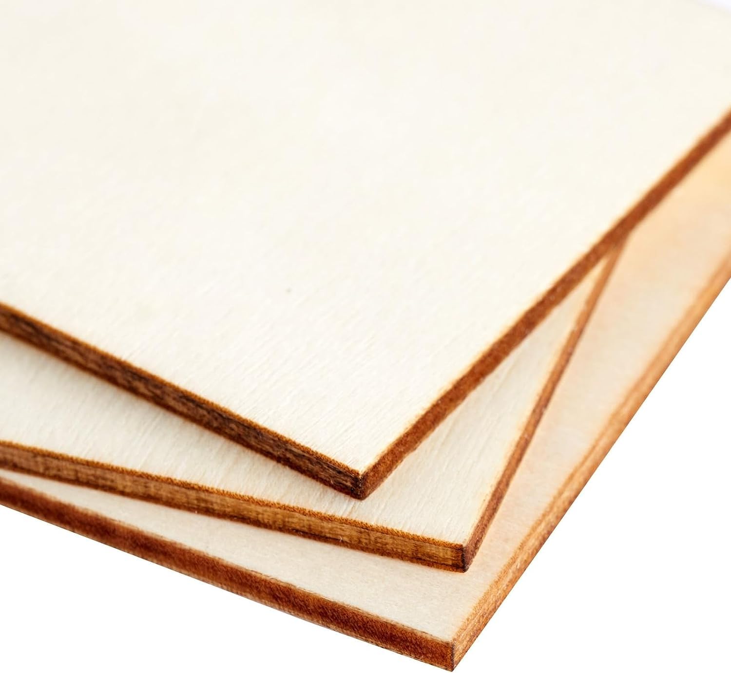 Close-up of wooden panels with a visible grain on a white background