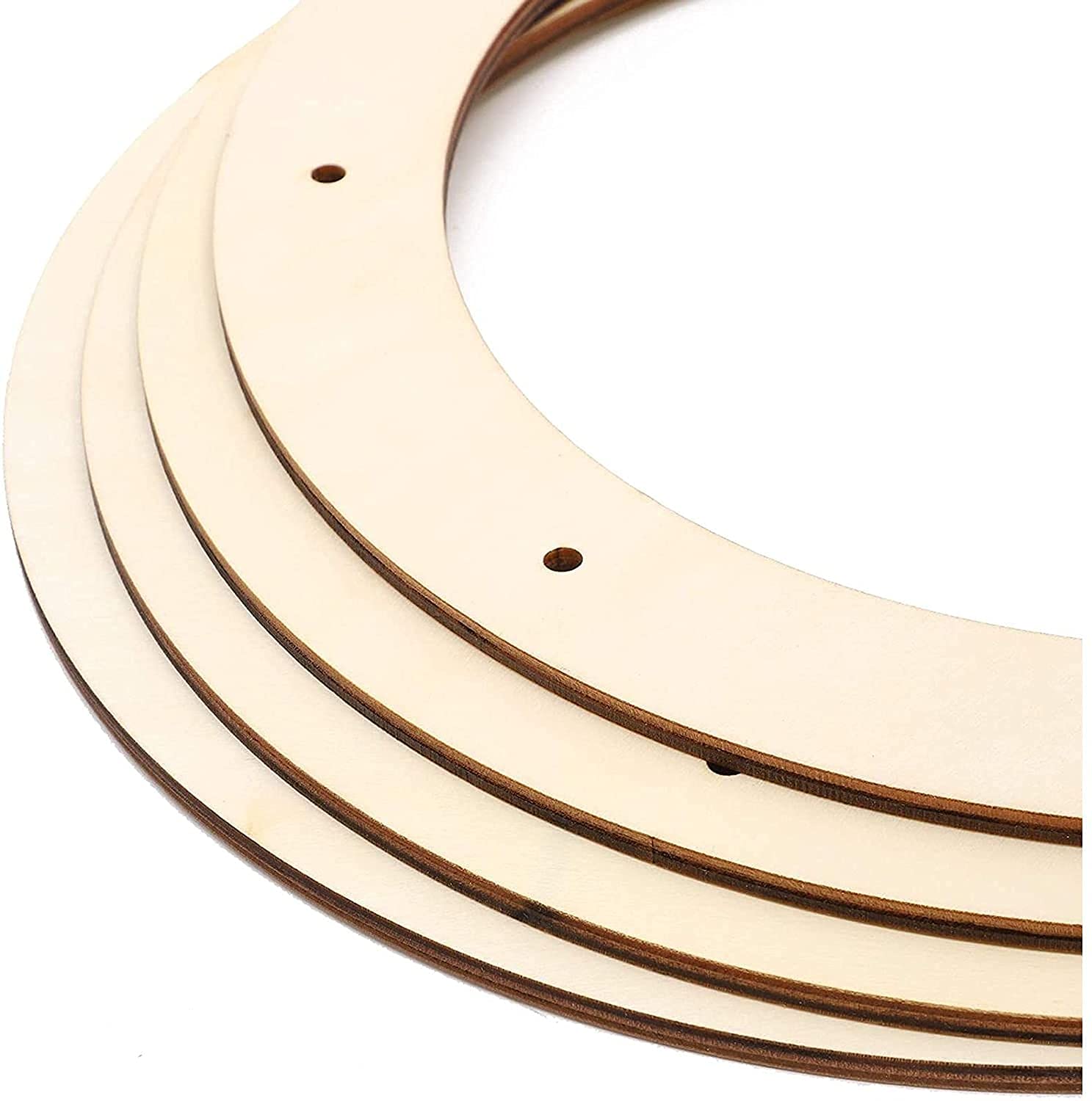 Close-up of a wooden guitar neck with a white background