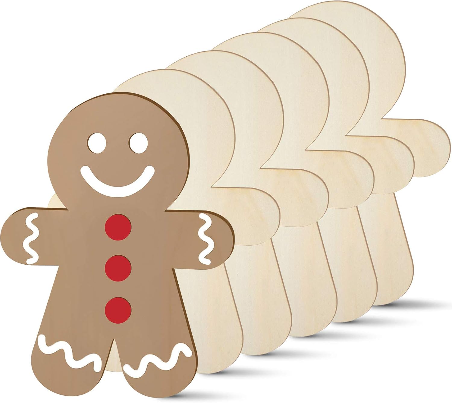 wooden gingerbread christmas ornaments