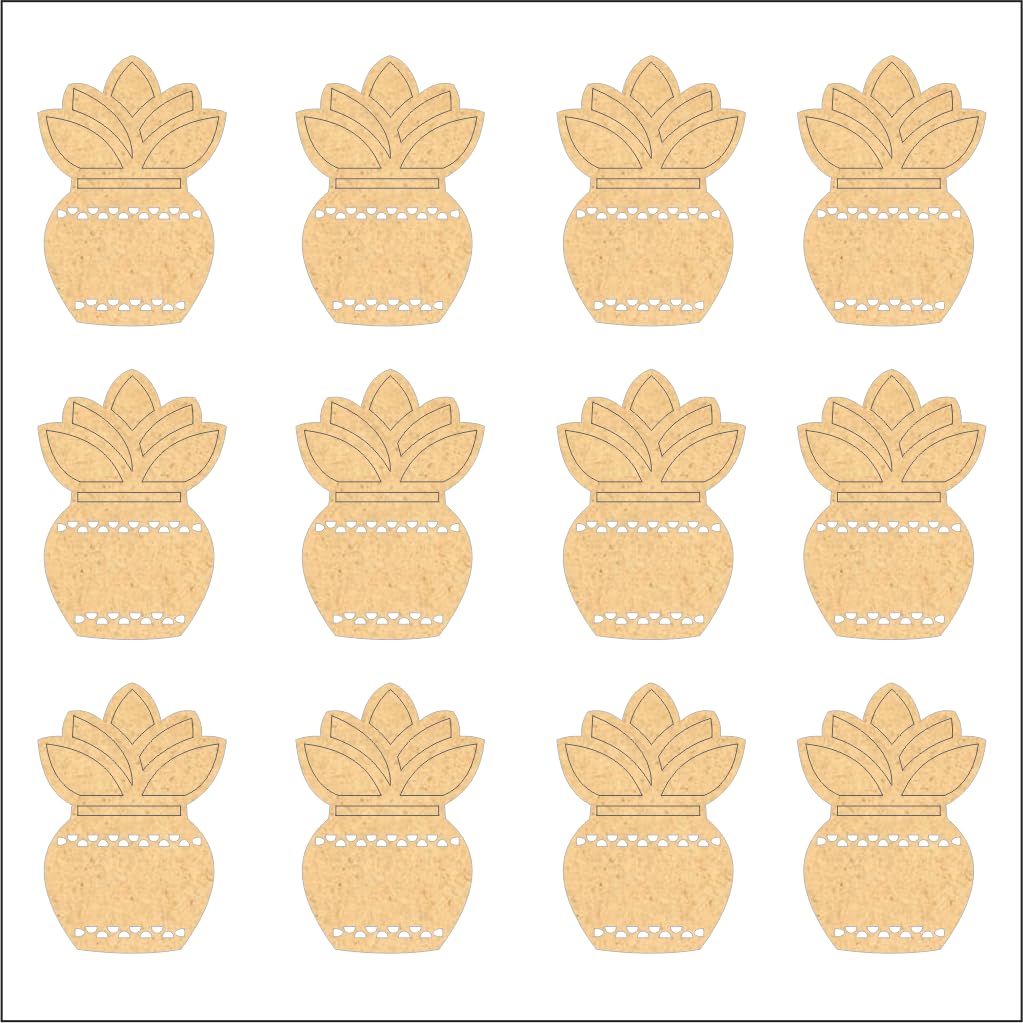 Nine decorative pineapple-shaped cutouts on a white background
