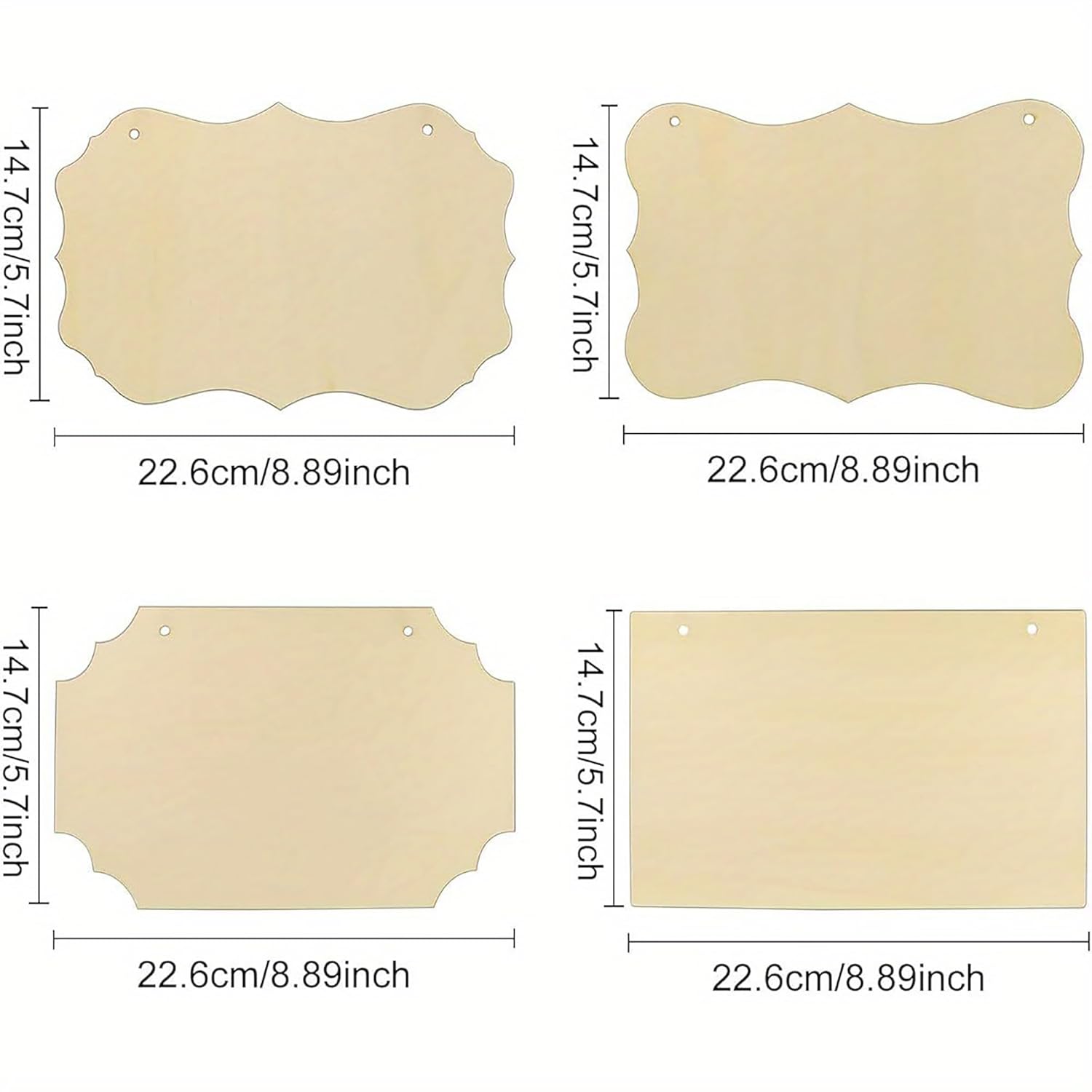 wooden hanging signs with jute rope