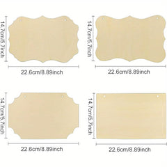 wooden hanging signs with jute rope