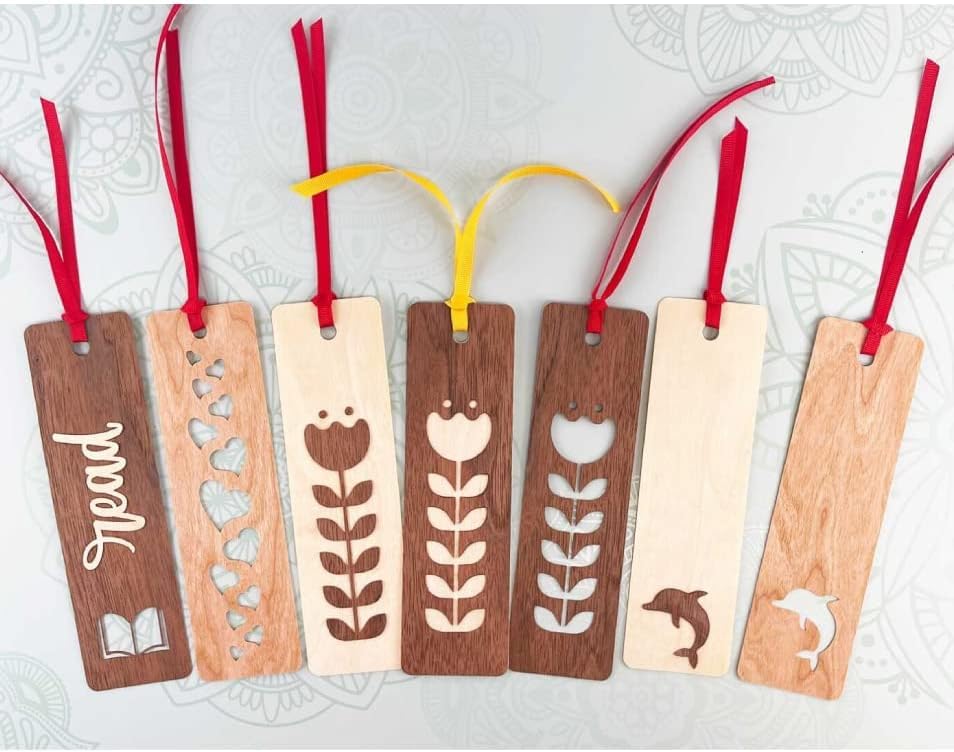 Buy 50 Pcs MDF Wooden Blank Bookmarks Tags Cutout Labels on cliths – Cliths