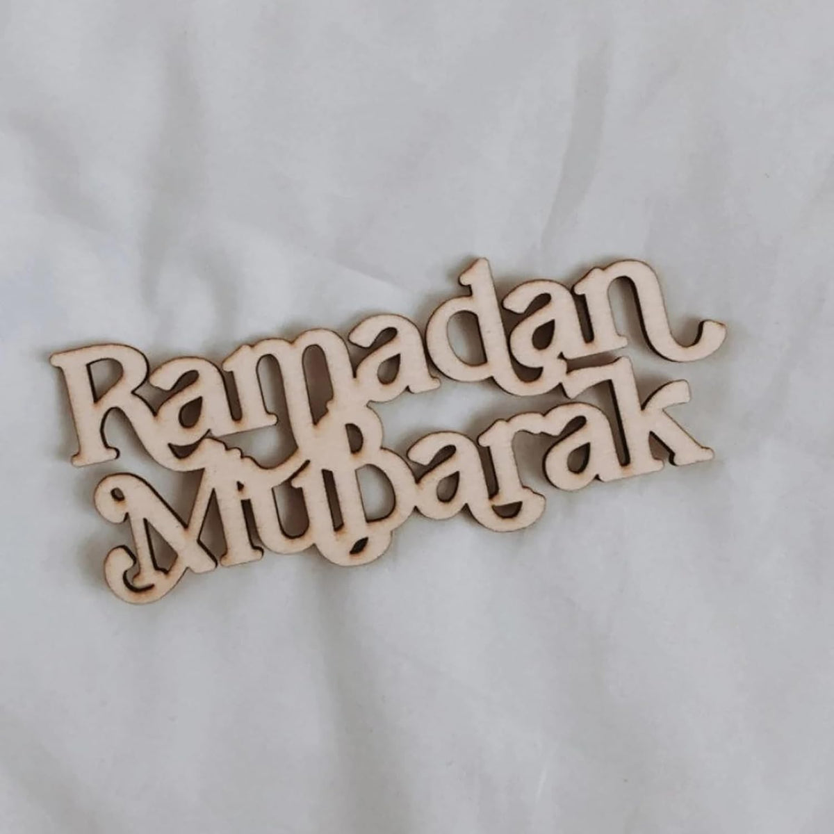 Cliths Bismillah Wooden Sign Ramadan Kareem Table Place Card Eid Mubarak Decor Islamic Wall Art DIY Muslim Gift
