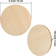 American Elm 25 Pcs Wooden Circles Craft Discs for Painting DIY Coasters & Home Decor Round Blanks