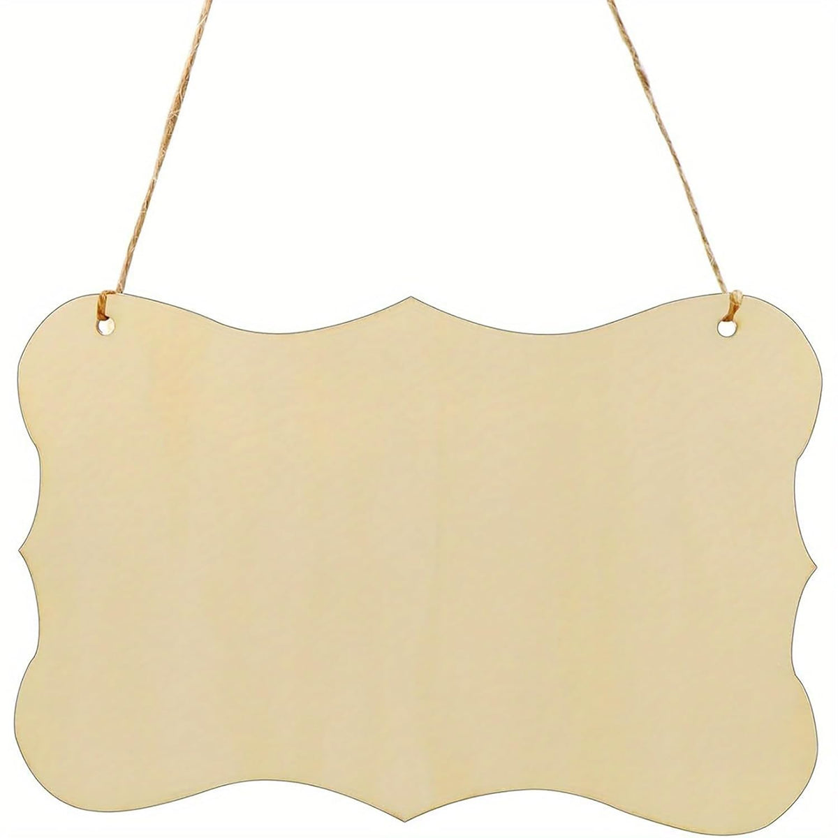 unfinished wooden hanging signs