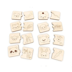 Cliths Montessori Wooden Puzzles Pack of 8 Educational Toys for Toddlers Early Learning Games Brain Teaser