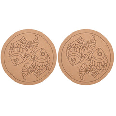 pre marked fish decor circles