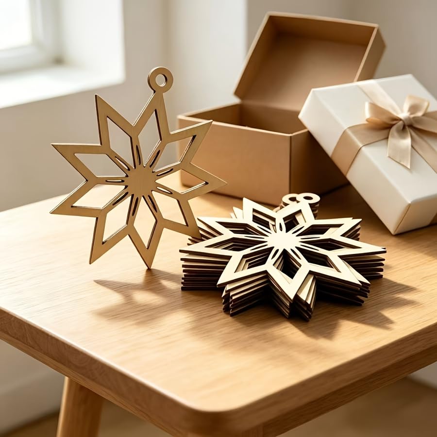 star of david wooden ornament for resin art