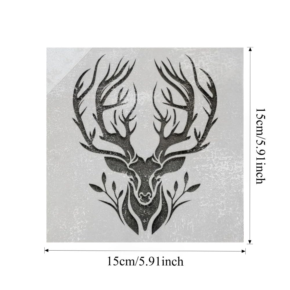 deer stencil for canvas painting