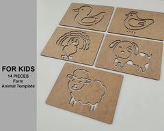 farm animals handwriting stencil kit