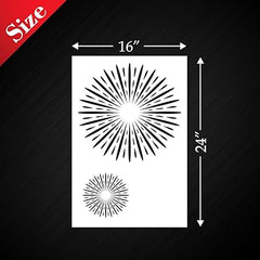 plastic stencil for furniture and fabric
