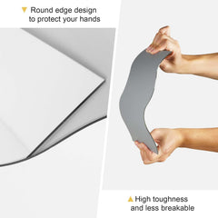 American Elm 9 Pcs Product Photography Props Acrylic Mirror Reflective Sheets for Jewelry Photography Simulated Glass Display