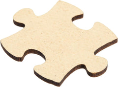 Cliths 100 Blank Wooden Puzzle Pieces Jigsaw Crafts DIY Customizable Art Projects Painting Blanks