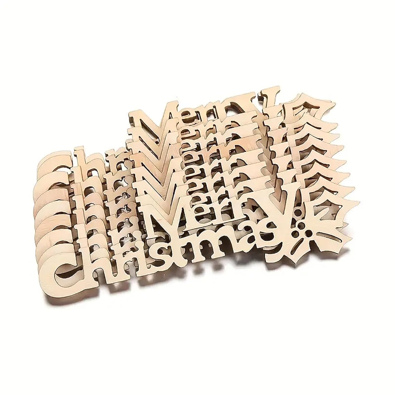 Wooden puzzle with interlocking pieces on a white background